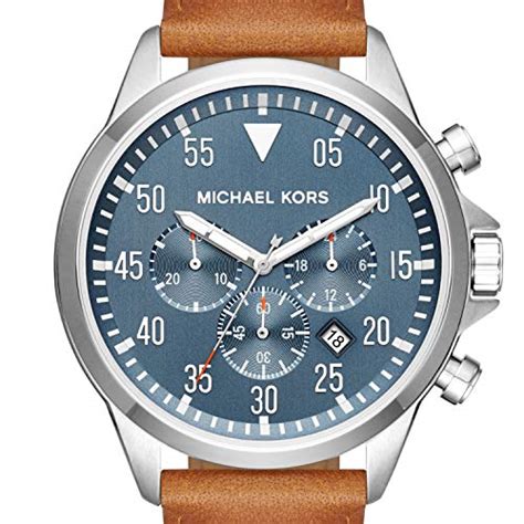 michael kors men's gage silver tone watch mk8490|Michael Kors MK8490 Gage Mens Chronograph Quartz Watch.